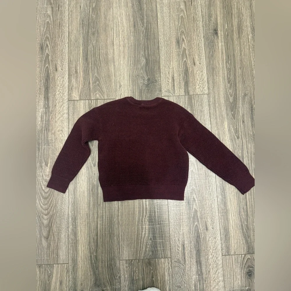 Gap Kids Dark Red Sweater Boys Size 6-7 Small Thermal